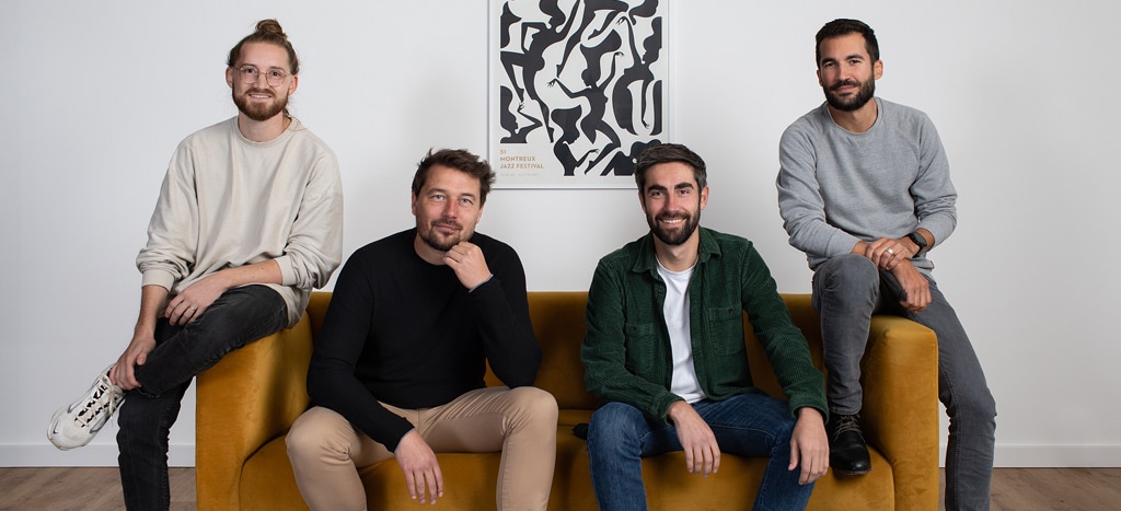 Hugo Messer, Samuel Monnier, Thomas Hourdain et Fabien Besson